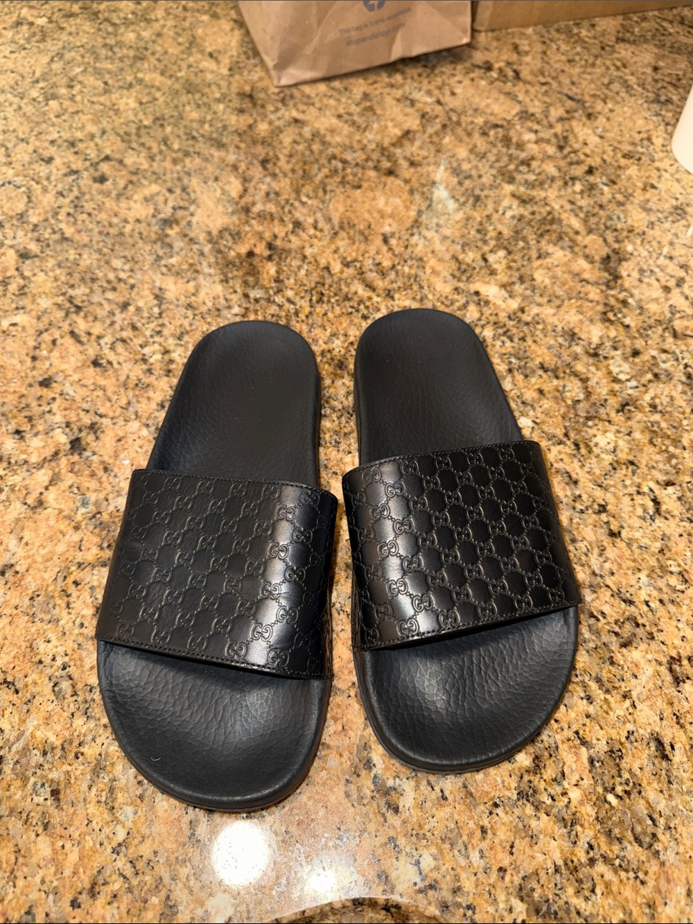 Black Gucci Slides